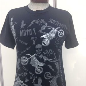 Motorcycle & Bikers Black Daredevil TShirt.